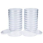 20pcs Plastic Petri Dishes with Lids 90mm x 15mm | Pre-Sterile Lab Culture Plates