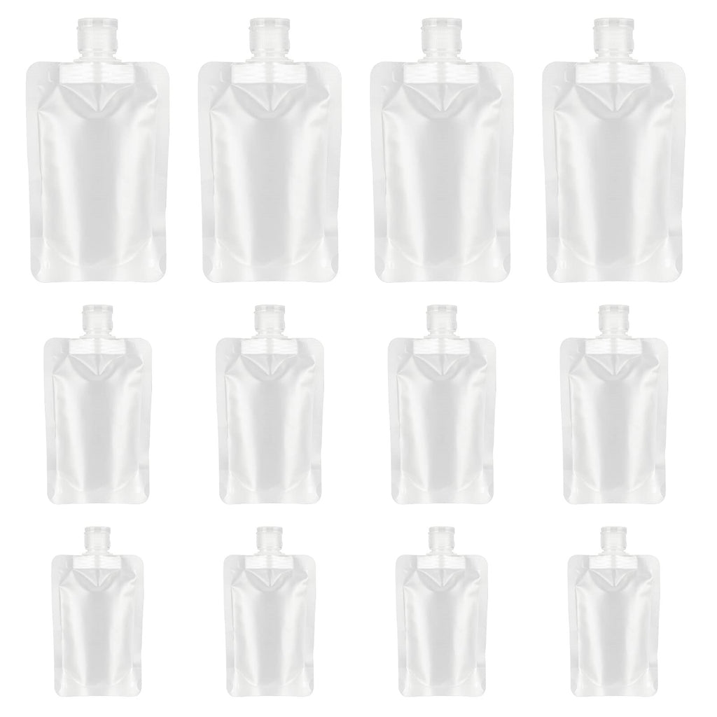 50PCS Reusable Travel Sample Pouches – Empty Plastic Bags for Makeup, Lotion, Shampoo and Liquid Toiletries