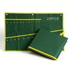 25 Pocket Roll Up Spanner Wrench Tool Organizer – Canvas Storage Pouch for Hand Tools