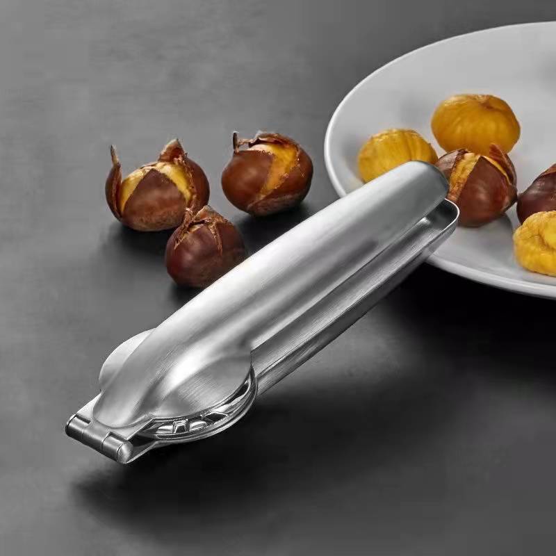 2 Pack Stainless Steel Chestnut Cutter Nut Cracker – Easy Walnut and Chestnut Opener Tool
