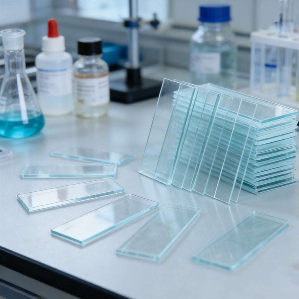 50pcs Microscope Glass Slides with 100pcs 5ml Plastic Pipettes | Lab Sample Kit