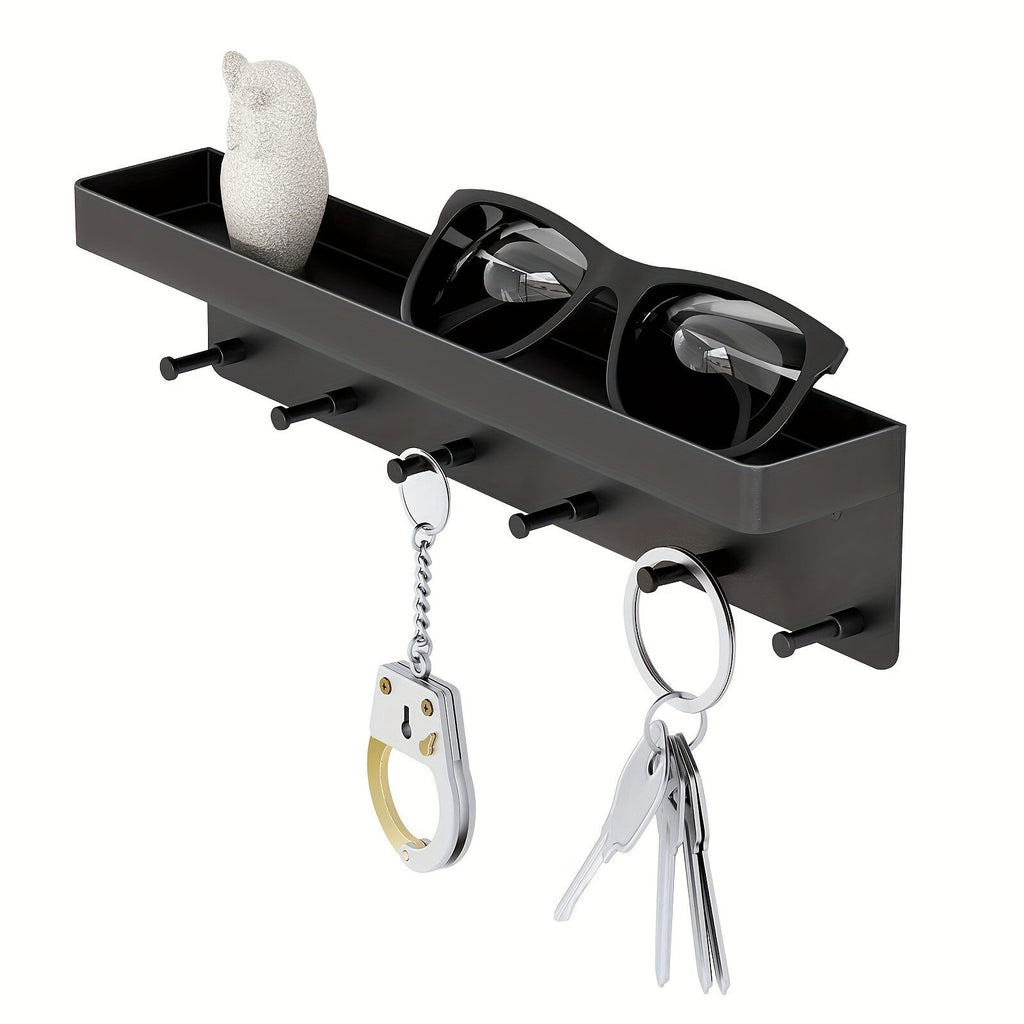 2 Pack Wall Mounted Key Rack Hanger – Modern Key and Coat Holder Organizer for Entryway, Bags and Accessories
