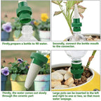 8PCS Self Watering Plant Spikes – Automatic Plant Watering System for Indoor & Garden Plants