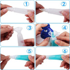 50PCS Clear Lip Gloss Squeeze Bottles 8ml - Empty Lip Balm Tube Containers with 6 Funnels
