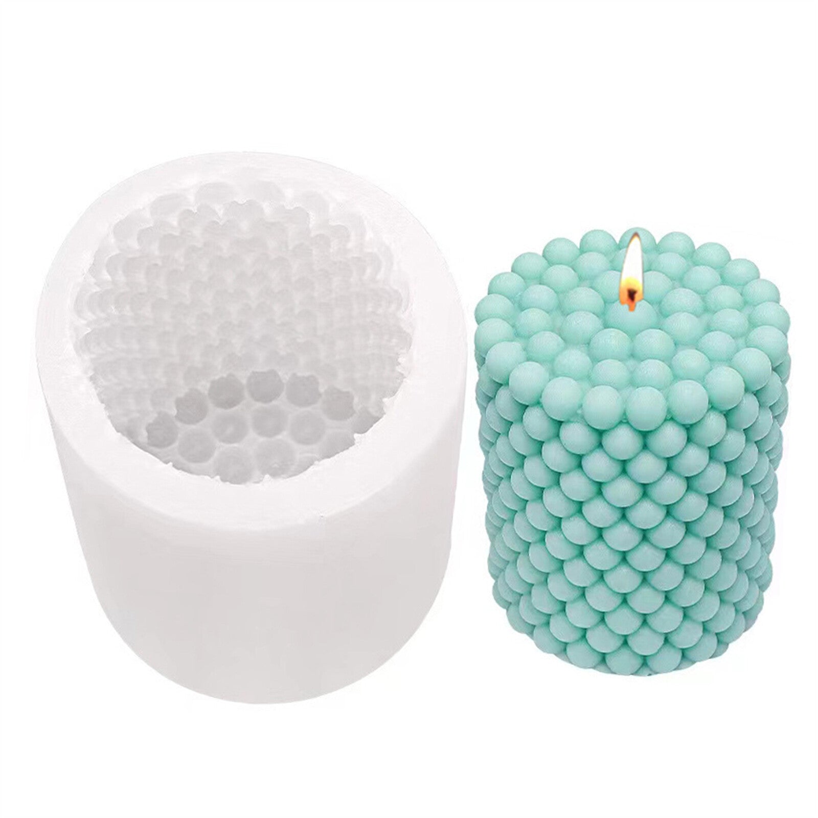 DIY Candle Silicone Mold - 3D Wax Soap Perfume Candle Making Mould in 2 Styles