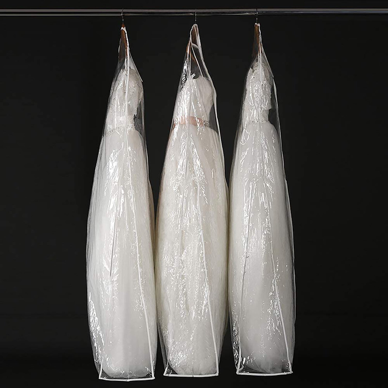 Clear Garment Bag Dustproof Dress Cover PVC Wedding Dress Suit Storage Bag