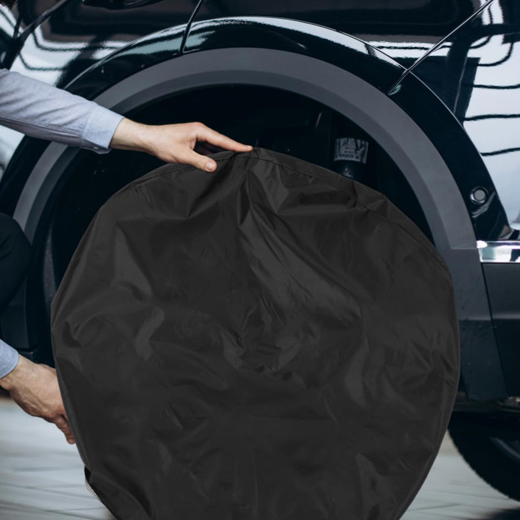 4PCS 29-32 Inch Tire Covers - Weatherproof Spare Wheel Covers for Camping Trailers and Trucks