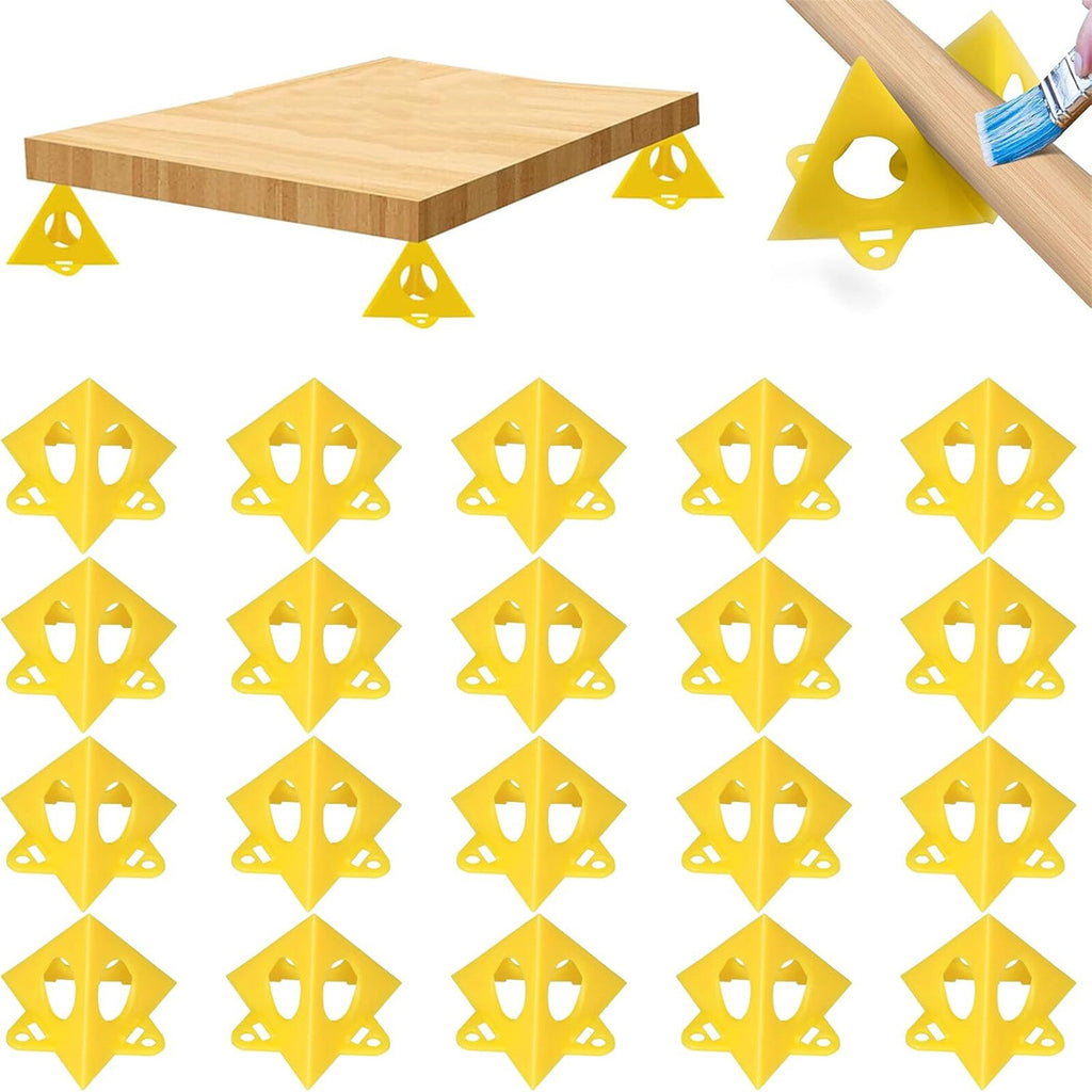 20PCS Paint Support Stands - Painter’s Pyramid Mini Painting Stands with 2 Brushes