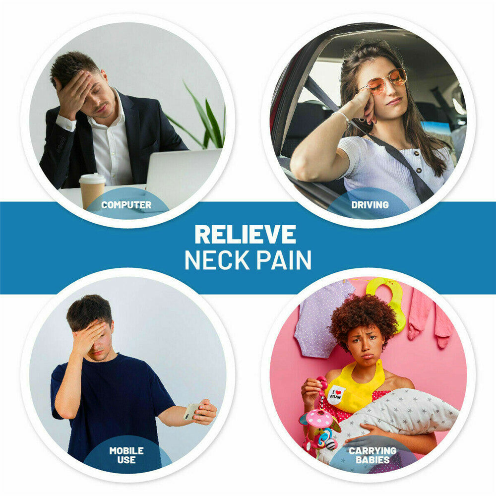 Neck stretcher for computer, driving and phone users