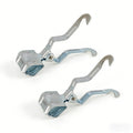 2PCS Silver Tent Light Hanging Hooks - Iron Clip Holder Lamp Hooks for Camping and Canopy Use