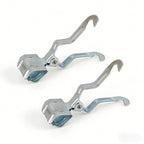 2PCS Silver Tent Light Hanging Hooks - Iron Clip Holder Lamp Hooks for Camping and Canopy Use