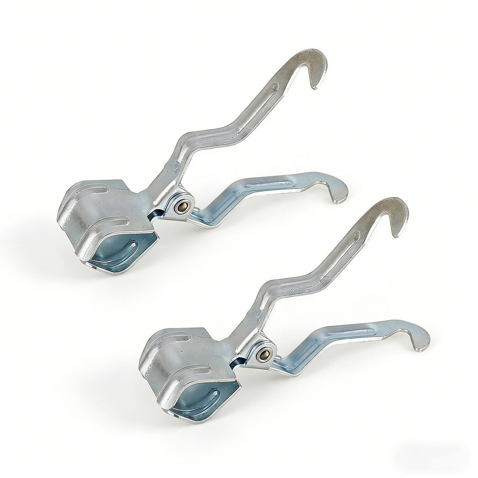 2PCS Silver Tent Light Hanging Hooks - Iron Clip Holder Lamp Hooks for Camping and Canopy Use