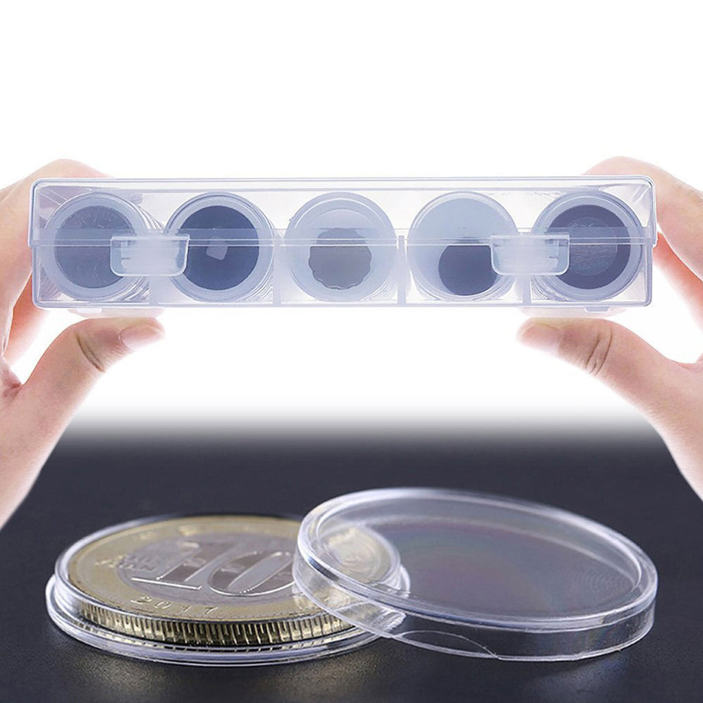 Coin capsule holding a coin