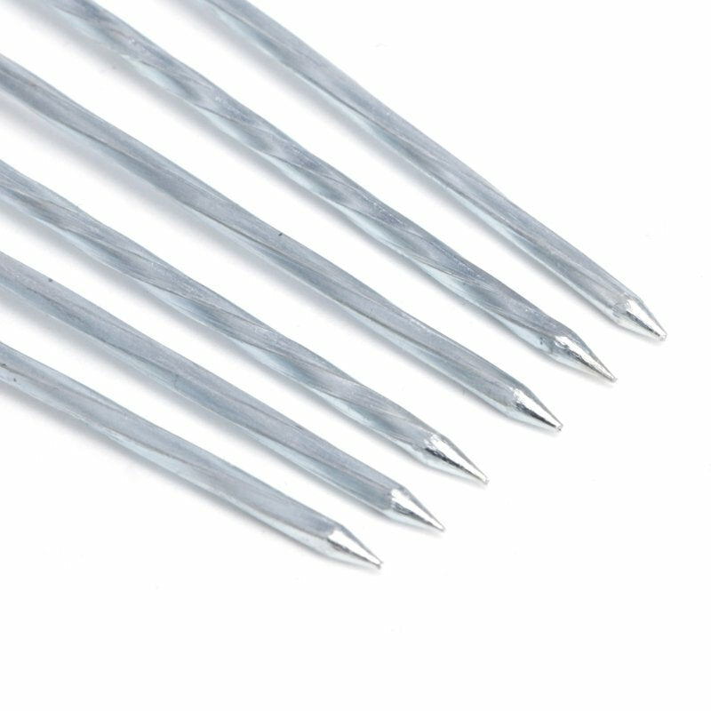 120pcs Stainless Steel BBQ Skewers 31cm | Flat Metal Kebab Sticks with Wooden Handle