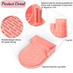 2PCS Silicone Water Bottle Drying Rack – Non-Slip Cup Dryer Stand for Bottles, Lids and Straws