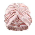 2pcs Adjustable Silk Sleep Caps for Women | Double Layer Knotted Satin Turban Bonnet