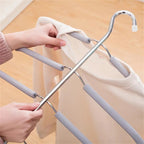 2PCS Multi-Layer Clothes Hanger Rack – Metal Space Saving Closet Organizer
