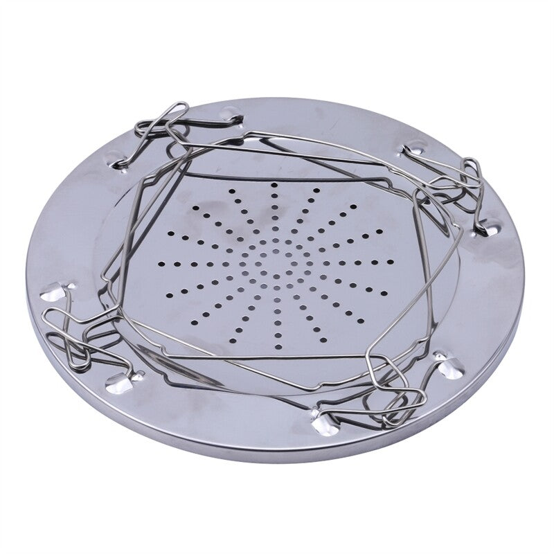 Stainless steel toast rack folded flat