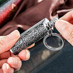 Waterproof Fire Starter Flint Match Keychain – Metal Survival Lighter for Camping