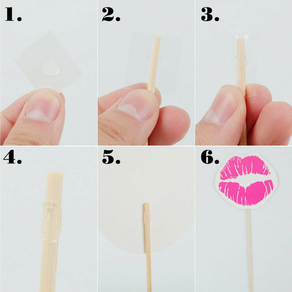 Bride To Be Photo Booth Props Set – 10pcs Hens Party Bridal Shower Selfie Props