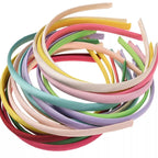 68pcs Satin Headbands Set for Women & Girls | 10mm Alice Bands Hair Accessories (Multi-Color)