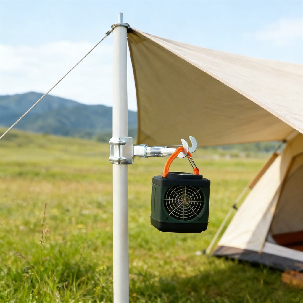 2PCS Silver Tent Light Hanging Hooks - Iron Clip Holder Lamp Hooks for Camping and Canopy Use