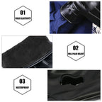 2 Pairs Mens PU Leather Touch Screen Gloves Black Full Finger Winter Gloves