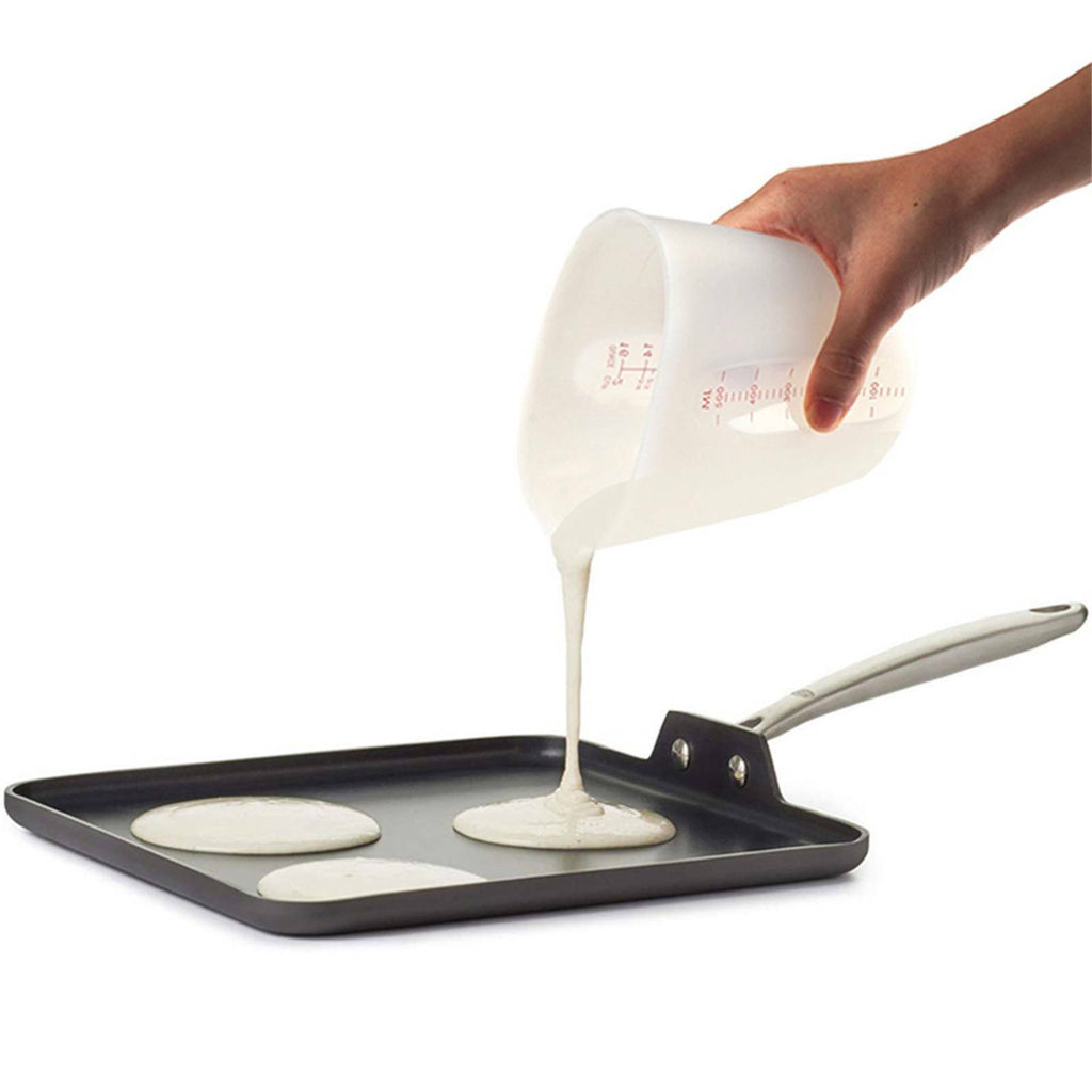 2PCS Silicone Measuring Cup Set 250ml or 500ml - Reusable Resin Glue DIY Mixing Cups