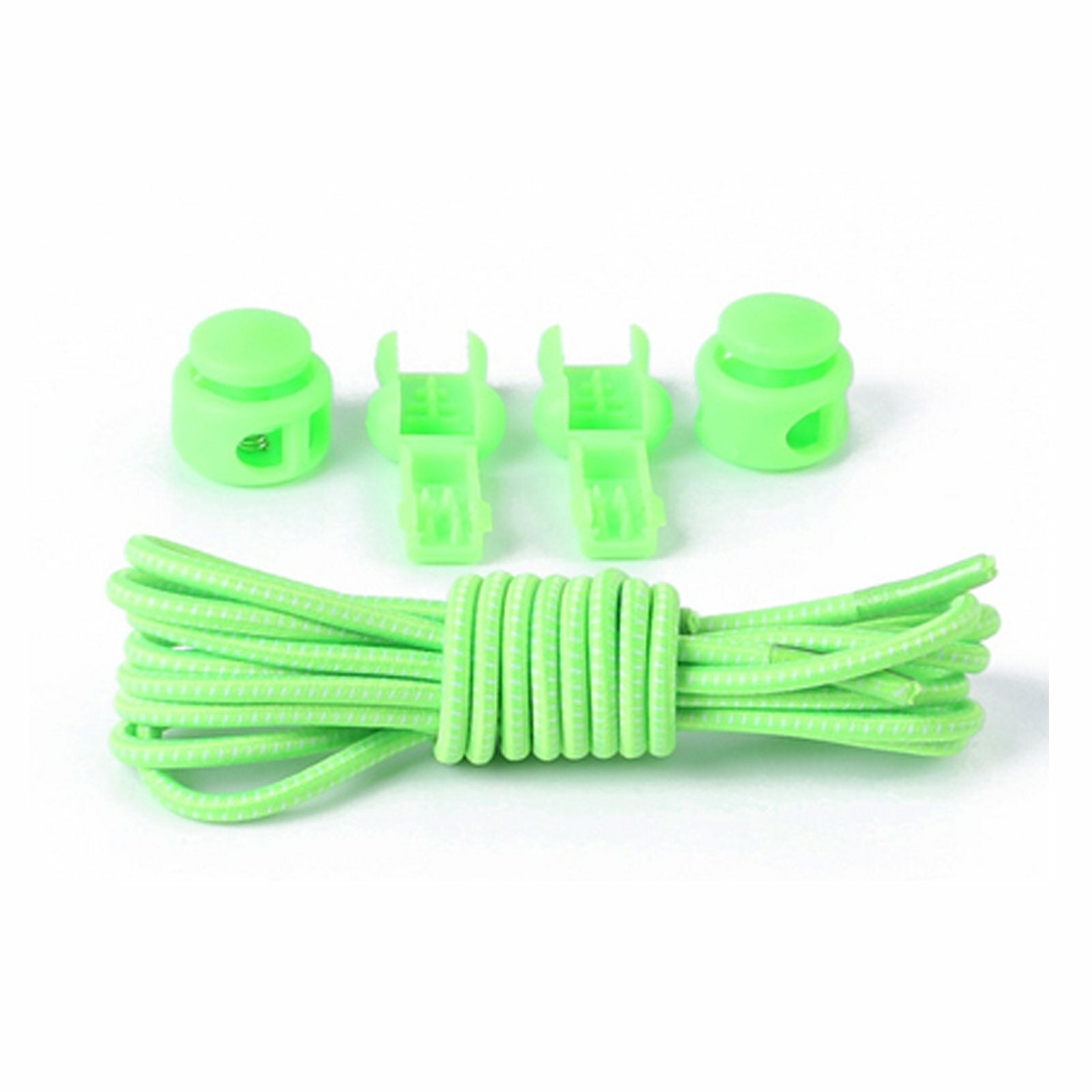 No Tie Elastic Shoelaces Lock System Running Sneakers Trainers Quick Lock Laces