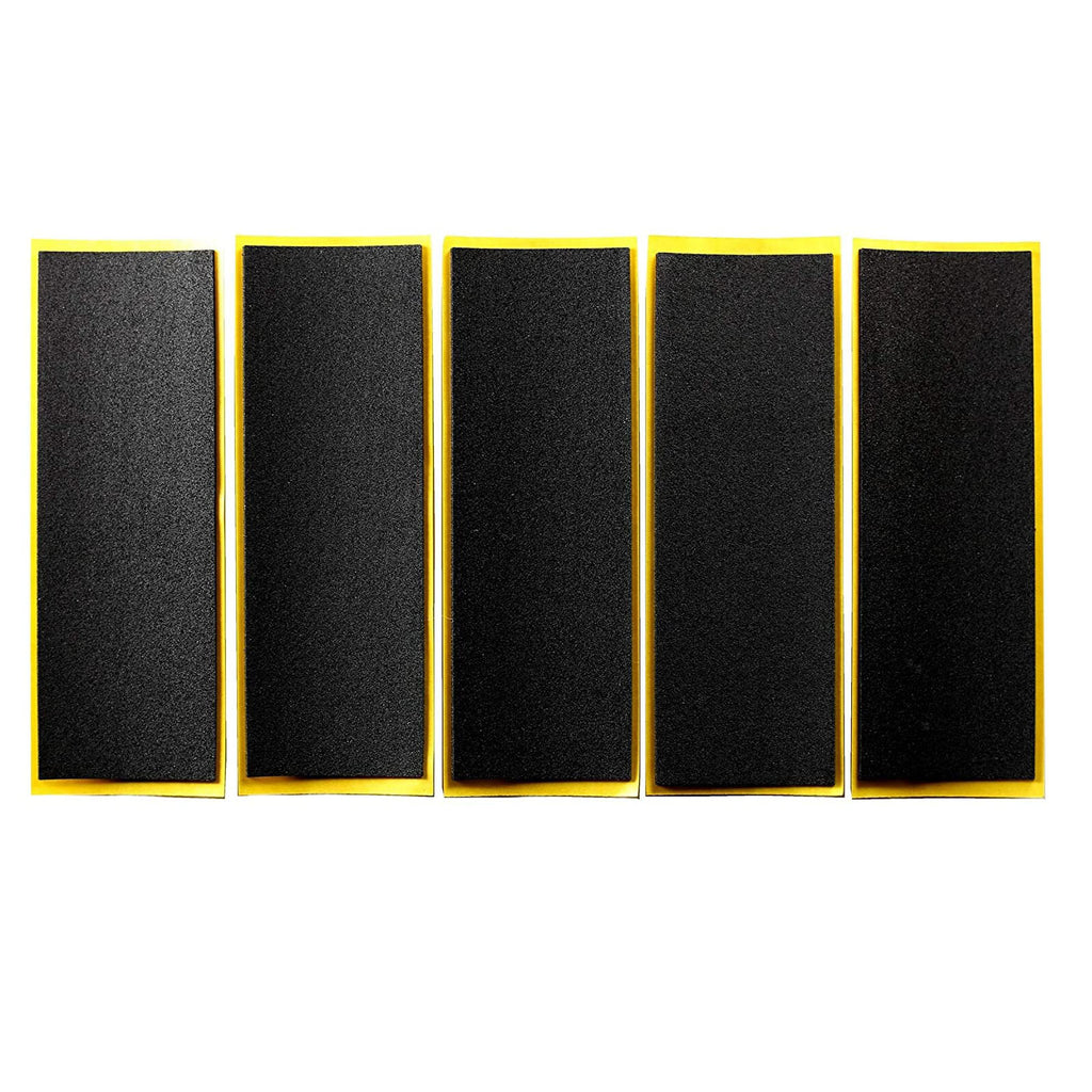 50PCS Fingerboard Foam Grip Tape Sheets – Black Professional Grip Tape for Mini Skateboards 38x110mm
