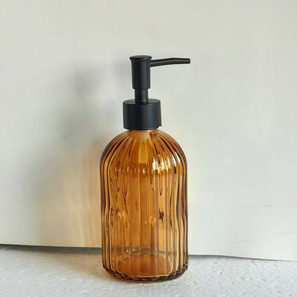 2PCS 400ml Clear Pump Bottles Refillable Soap Shampoo Conditioner Dispensers