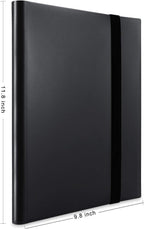 Black card binder side view