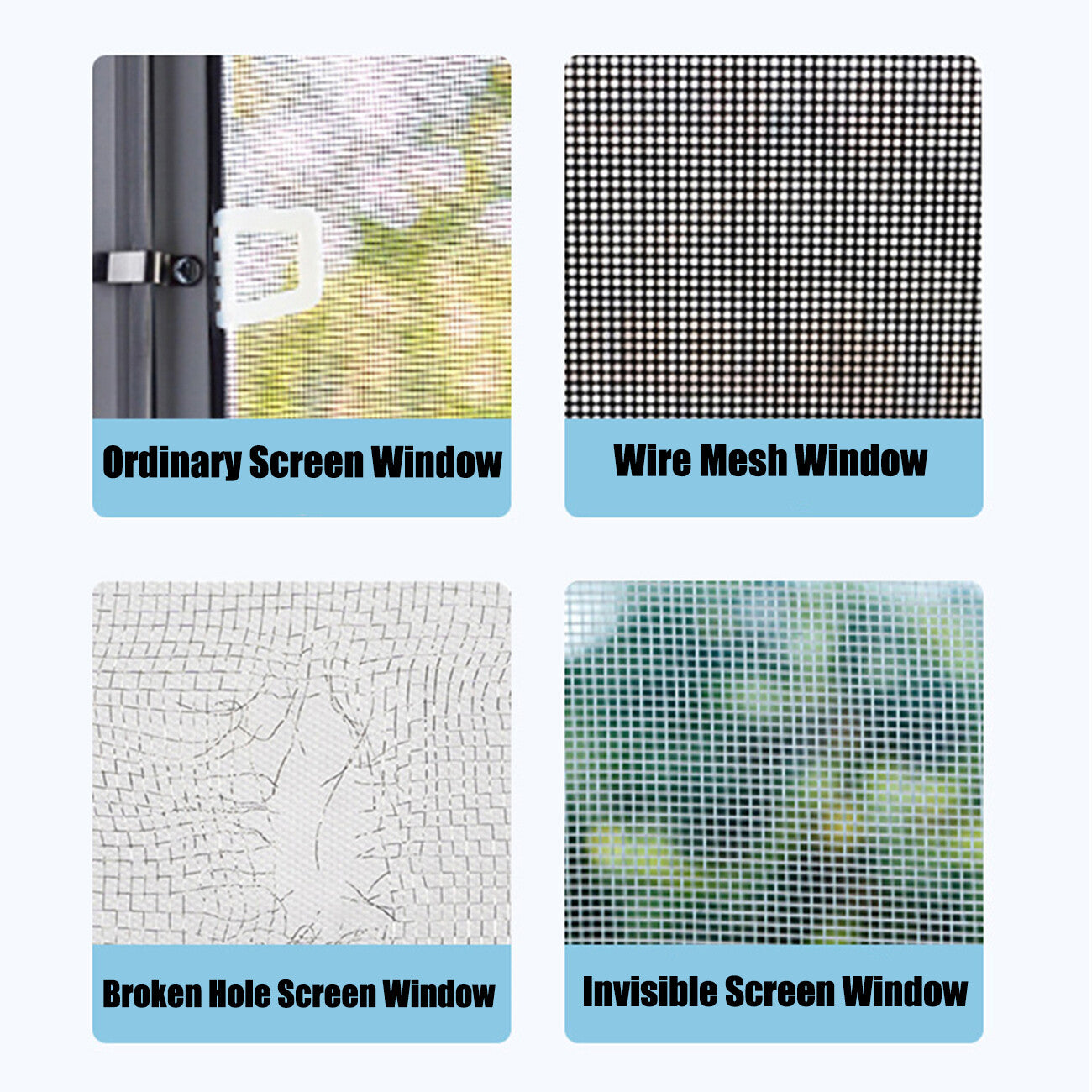 2 Rolls Window Screen Repair Tape Self-Adhesive Fly Screen Patch Door Mesh Fix