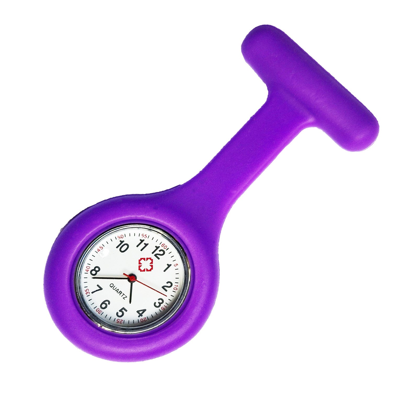 Silicone Nurse Fob Watch – Clip-On Brooch Medical Pocket Quartz Watch