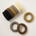 20X Women Braided Elastic Hair Bands High Stretch Ponytail Holder Thickened Ties