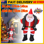 Riding Santa Inflatable Costume Suit Christmas Cosplay Party Decor Adult Kids OD