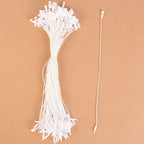 1000PCS Clothing Price Tag Strings - Bullet Head Hang Tags Label Lock Ties White