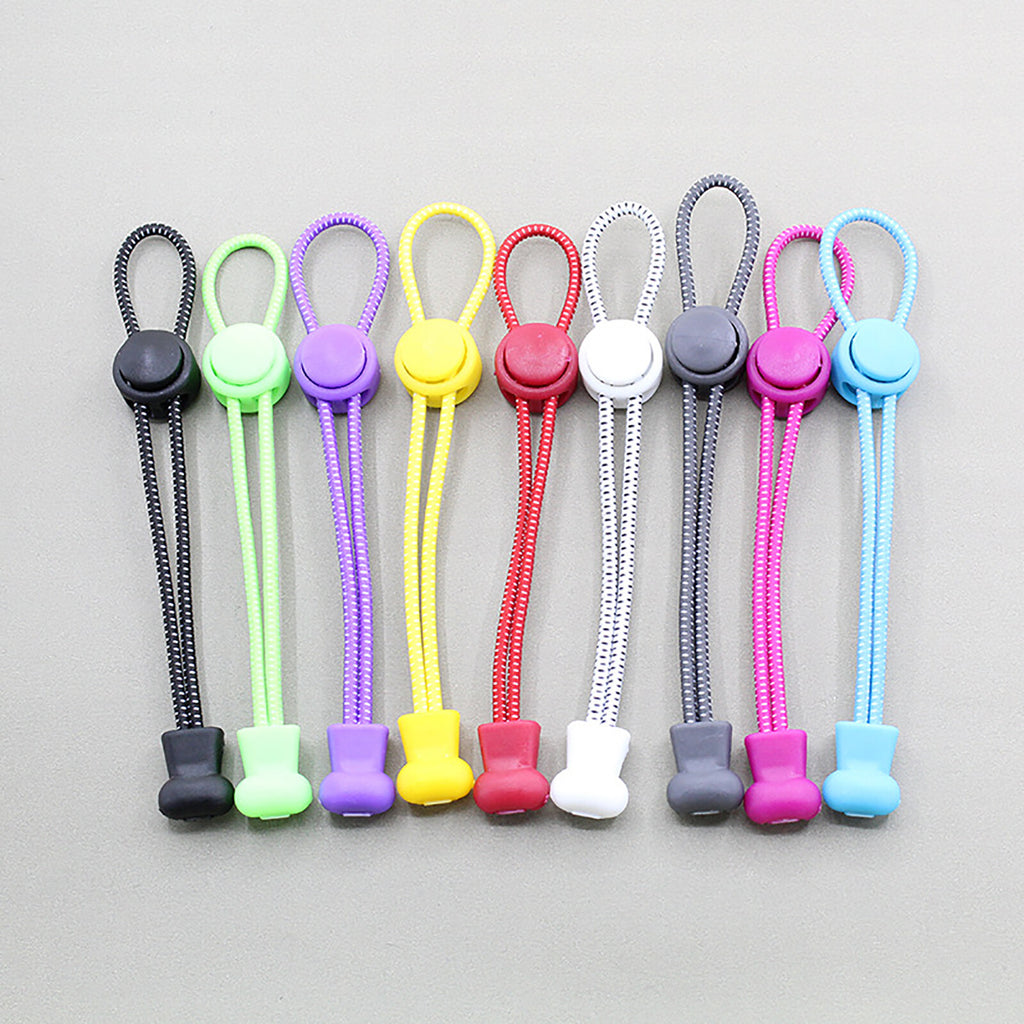 No Tie Elastic Shoelaces Lock System Running Sneakers Trainers Quick Lock Laces