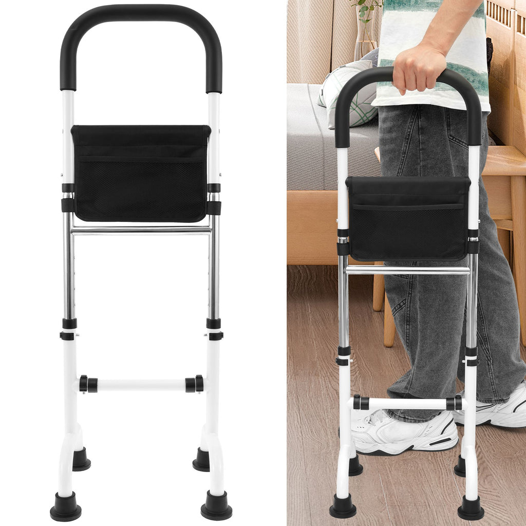 Senior Standing Assist Mobility Aid Adjustable Height Elderly Stand Support Handle Non-Slip Base