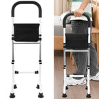 Senior Standing Assist Mobility Aid Adjustable Height Elderly Stand Support Handle Non-Slip Base