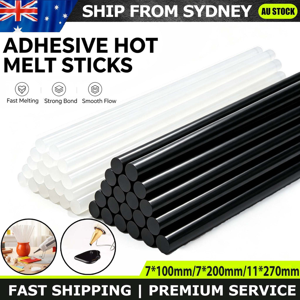 Hot Melt Glue Sticks Clear/Black Adhesive For Glue Gun Heating Craft 7mm 11mm