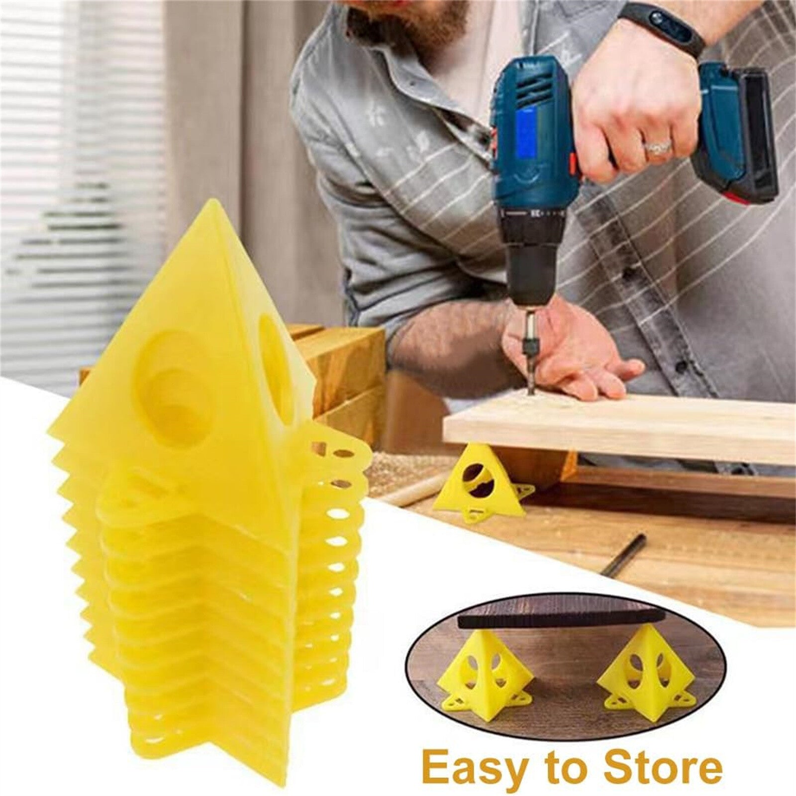 20PCS Paint Support Stands - Painter’s Pyramid Mini Painting Stands with 2 Brushes