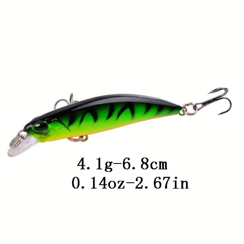 10pcs Fishing Lures Minnow Set 6.8cm | Hard Baits for Freshwater & Saltwater