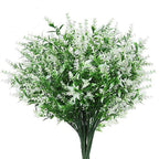 30PCS Artificial Lavender Flowers – UV Resistant Outdoor Faux Plants Garden Decor