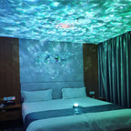 Galaxy Star Projector Night Light LED Ocean Wave Lamp Bluetooth Music Remote Control