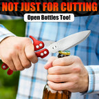 2pcs Heavy Duty Kitchen Scissors | Stainless Steel Meat Bone Shears & Beer Opener