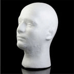 2PCS Foam Mannequin Head Display Stands - Glasses, Caps, Hats and Wig Display Holder