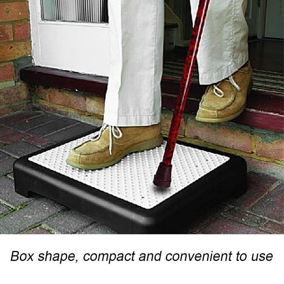 Anti-Slip Half Step Stool Mobility Step for Elderly Disabled Doorway Outdoor Support