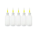 5PCS 50ml Needle Oiler Bottle Precision Glue Applicator Squeeze Dispenser Bottles