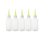 5PCS 50ml Needle Oiler Bottle Precision Glue Applicator Squeeze Dispenser Bottles
